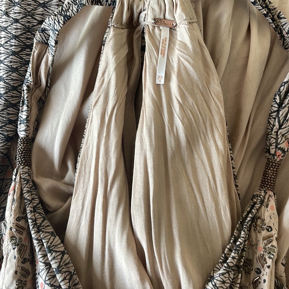 Rare Free People Merida Printed Maxi Dress in Ivory Combo - Picture 9 of 16